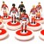 Subbuteo Andrew Table Soccer Olympiacos 2002-2003 on Lightweight bases
